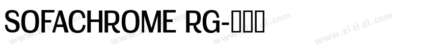 SOFACHROME RG字体转换